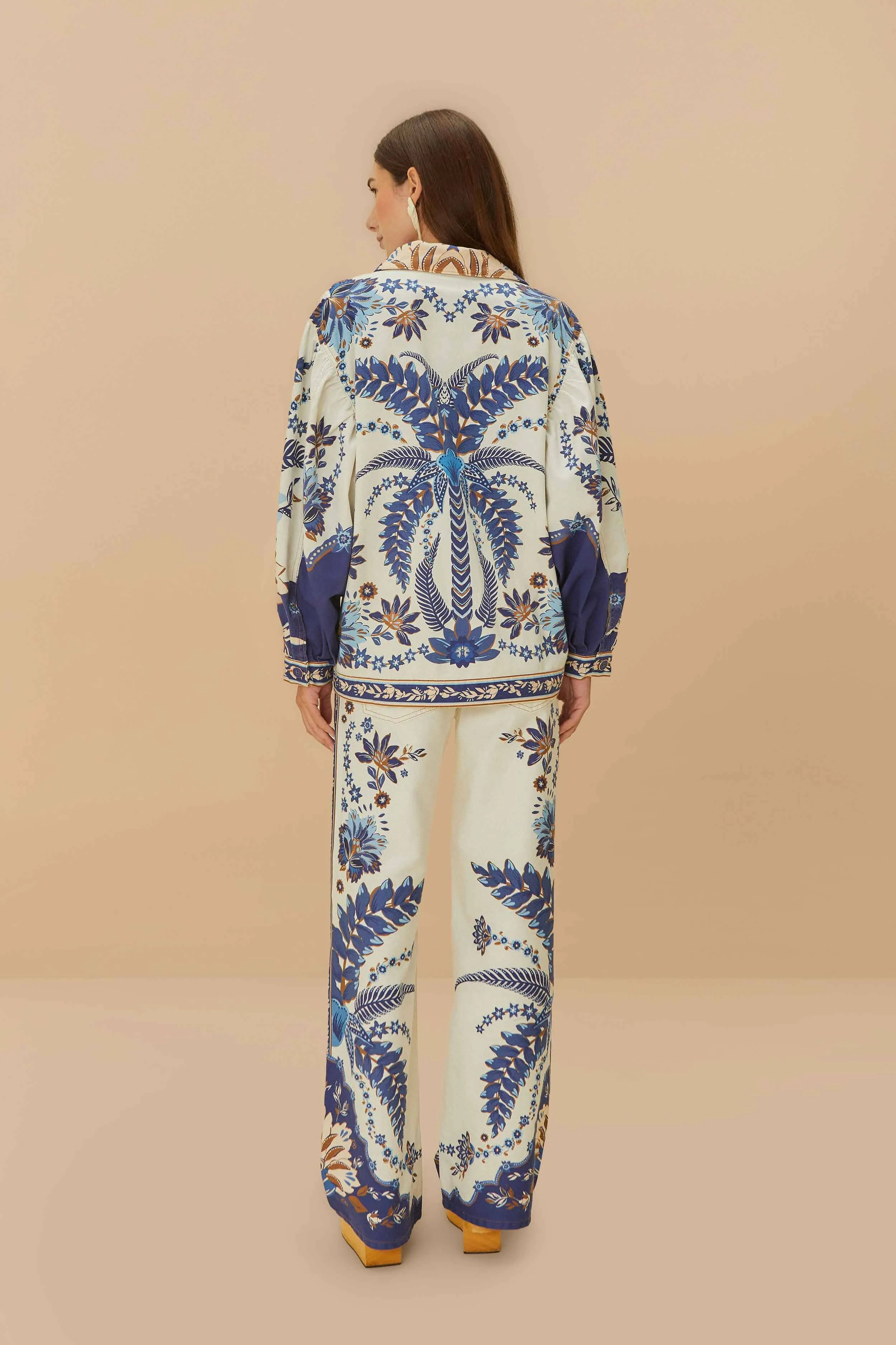 High-rise waist Off-White Encanto Tropical Pants