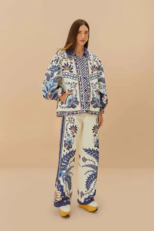 Compression Fit Off-White Encanto Tropical Pants