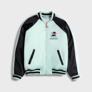 Articulated Knees Modern Travel Look Casablanca Bomber Jacket - Satin Mint