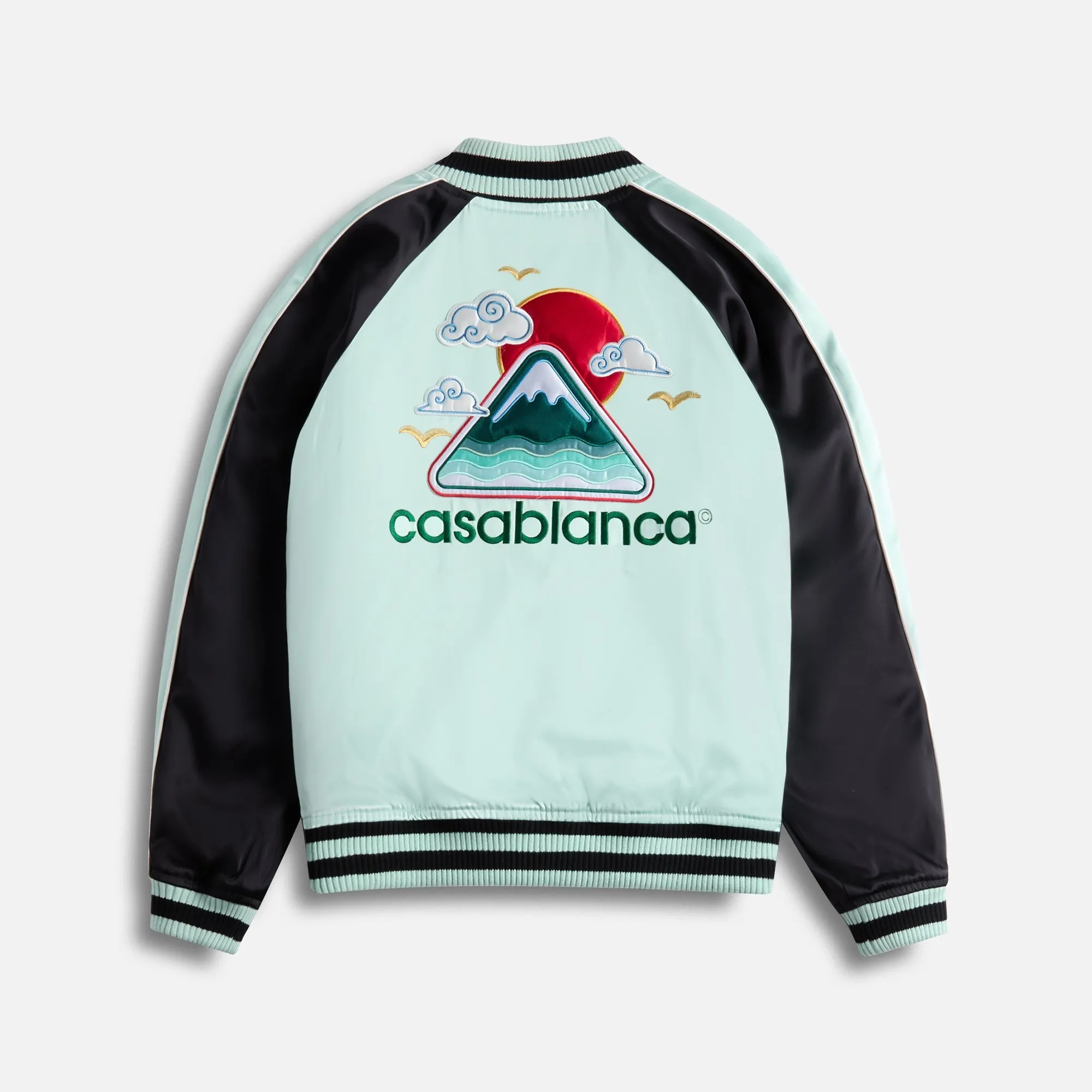 Casablanca Bomber Jacket - Satin Mint Quick Access Closures