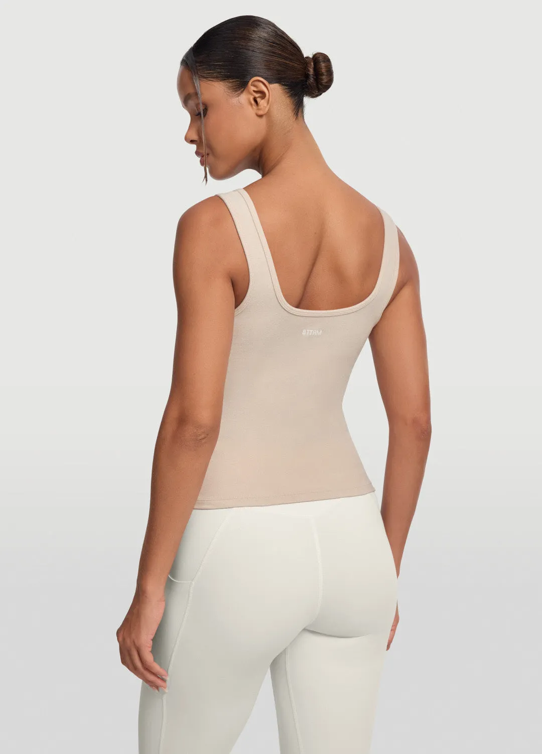 Button Front Tank Top Long Comfort industrial workers