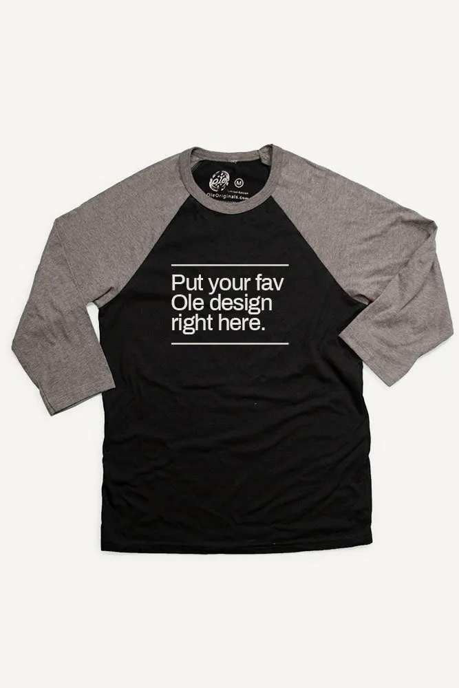 Double Stitched Hem Versatile Wardrobe Piece Made to Order Baseball Shirt (Unisex)