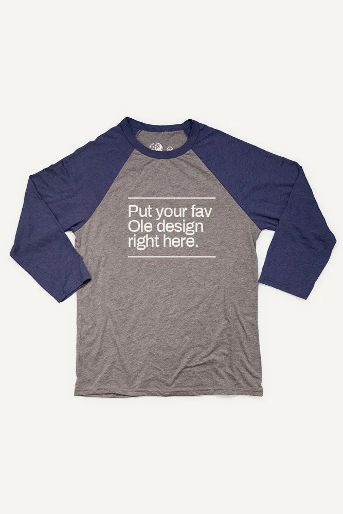 Made to Order Baseball Shirt (Unisex) Sustainable Dye Process Premium Material