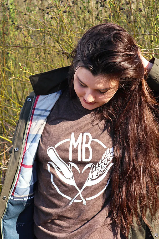 Manitoba "MB" T-shirt (Womens) Ruffled edges