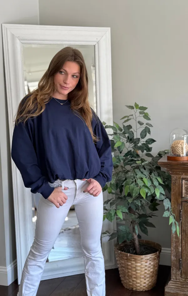 Mariah Bubble Sweatshirt LowMaintenance HighNeckStyle