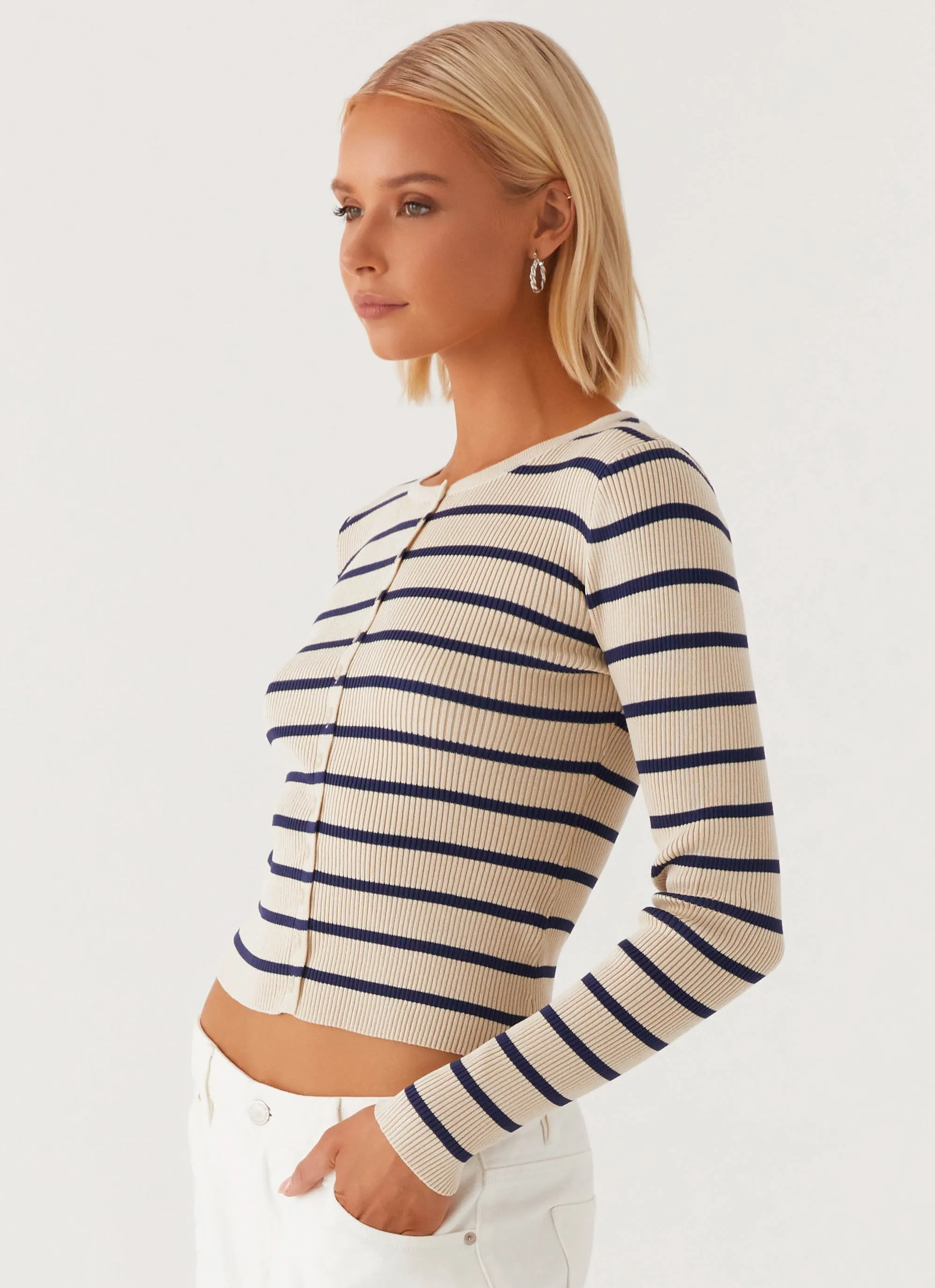 Seasonal Casual Look Versatile Trend Marlie Knit Top - Multi Stripe