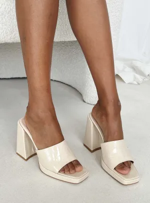Marlon Heels Cream Evening Heels for Bridesmaids