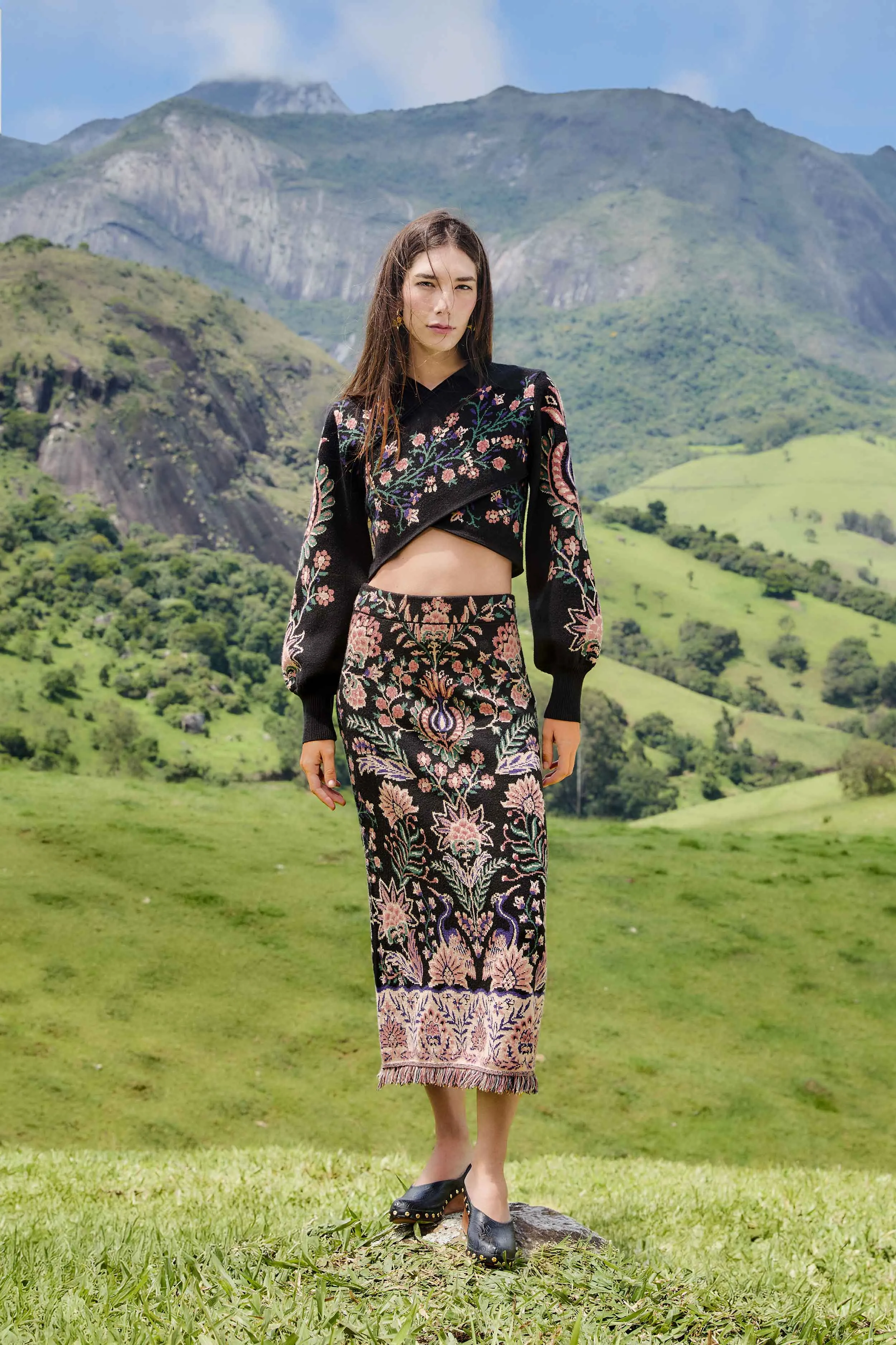 NonBindingEdges EcoConscious Production Marvelous Garden Knit Top