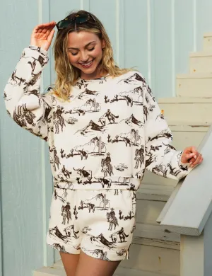 product business casual sophistication Match Set, Western Print