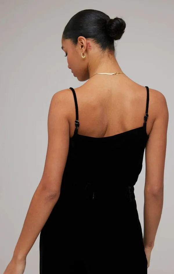 Velvet Cowl Neck Camisole warm fleece Regal Glow