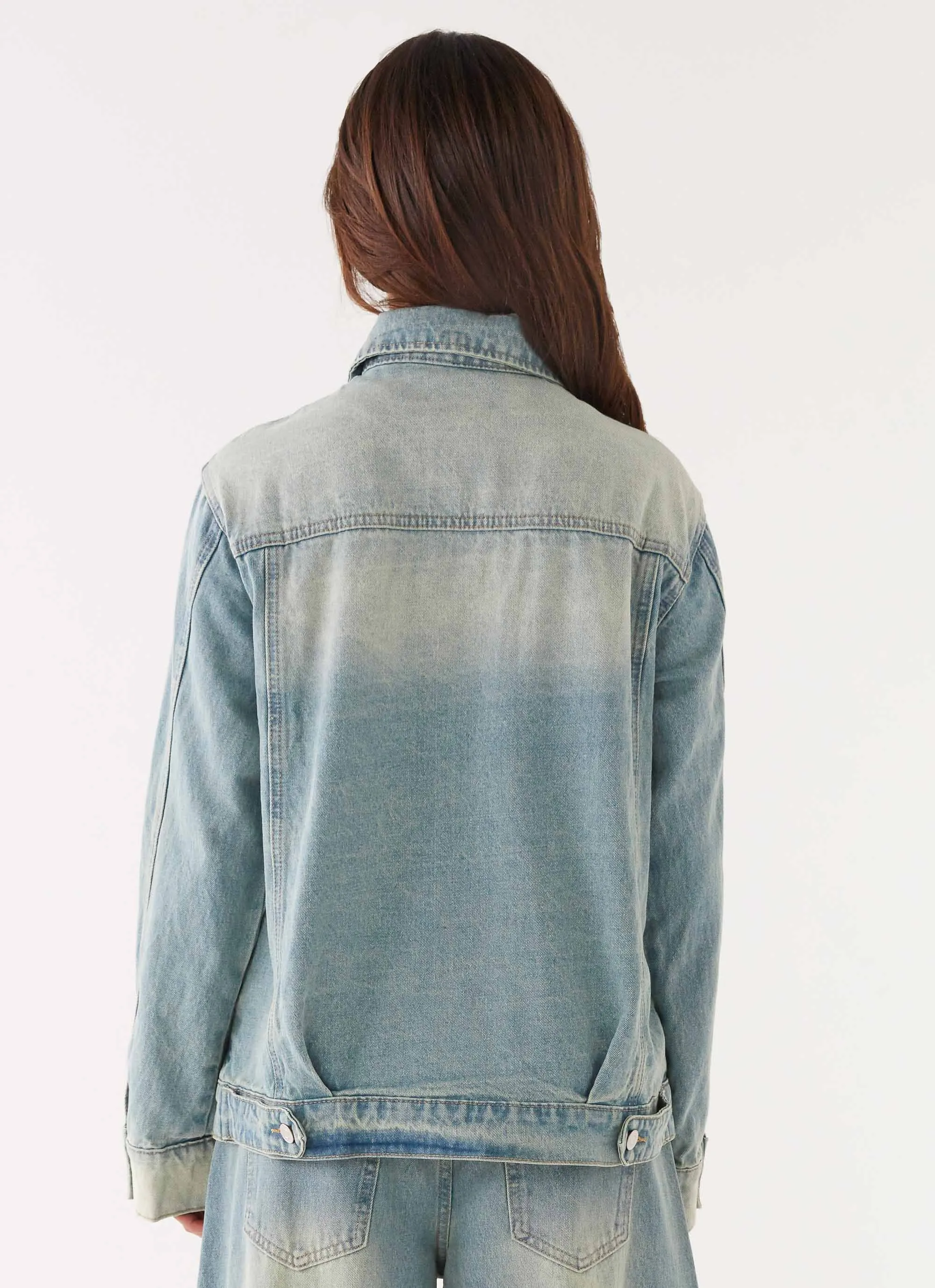 Neutral palette Maxwell Denim Jacket - Washed Blue