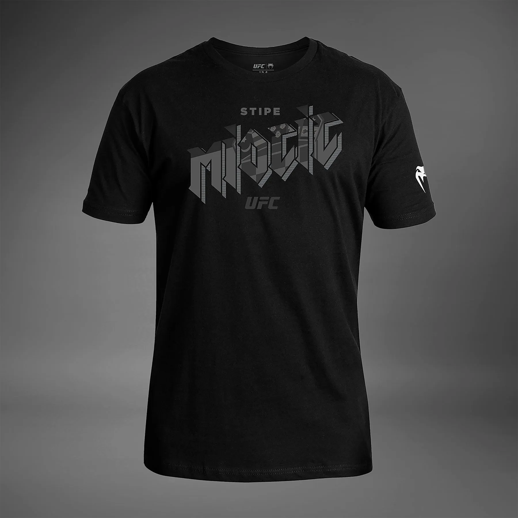 Personalized Versatile Wear Men's UFC Unrivaled by Venum Black Stipe Miocic T-Shirt