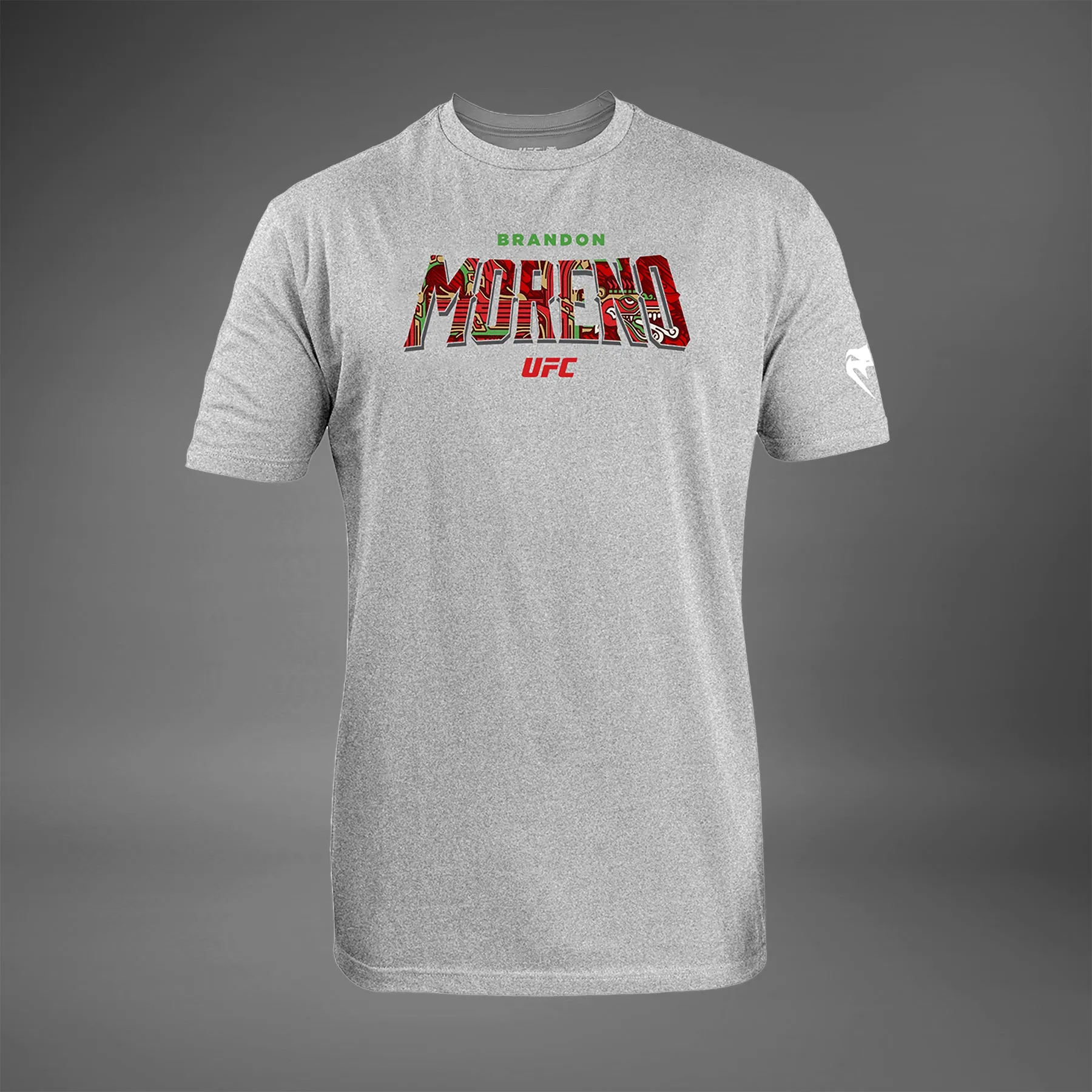 LayeredHemDetails Men's UFC Unrivaled by Venum Heather Grey Brandon Moreno T-Shirt