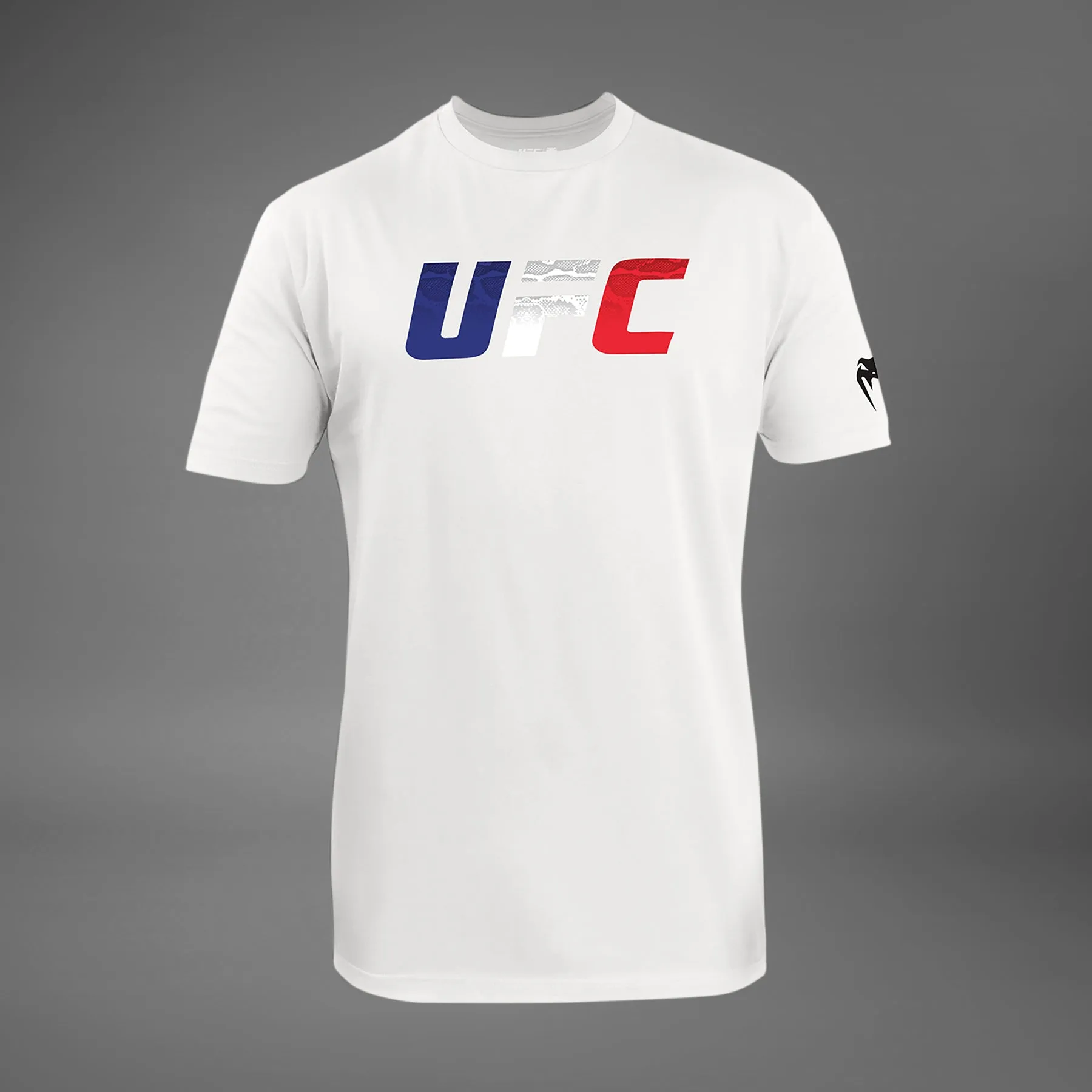 Soft Waistband Men's UFC Unrivaled by Venum White French Flag T-Shirt