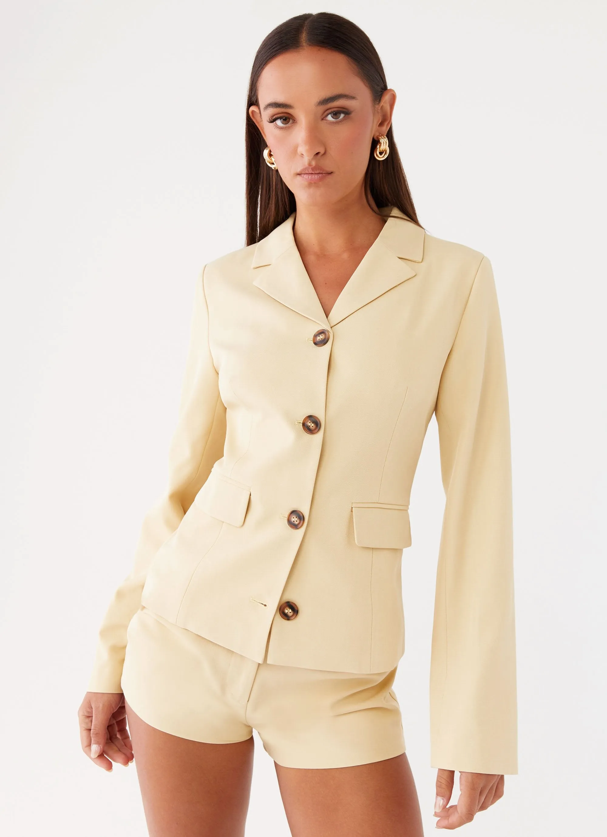 Noise Reduction Design Mercury Fitted Jacket - Butter