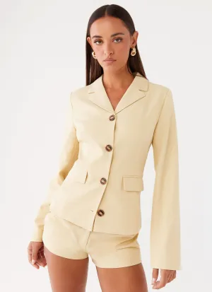 Noise Reduction Design Mercury Fitted Jacket - Butter