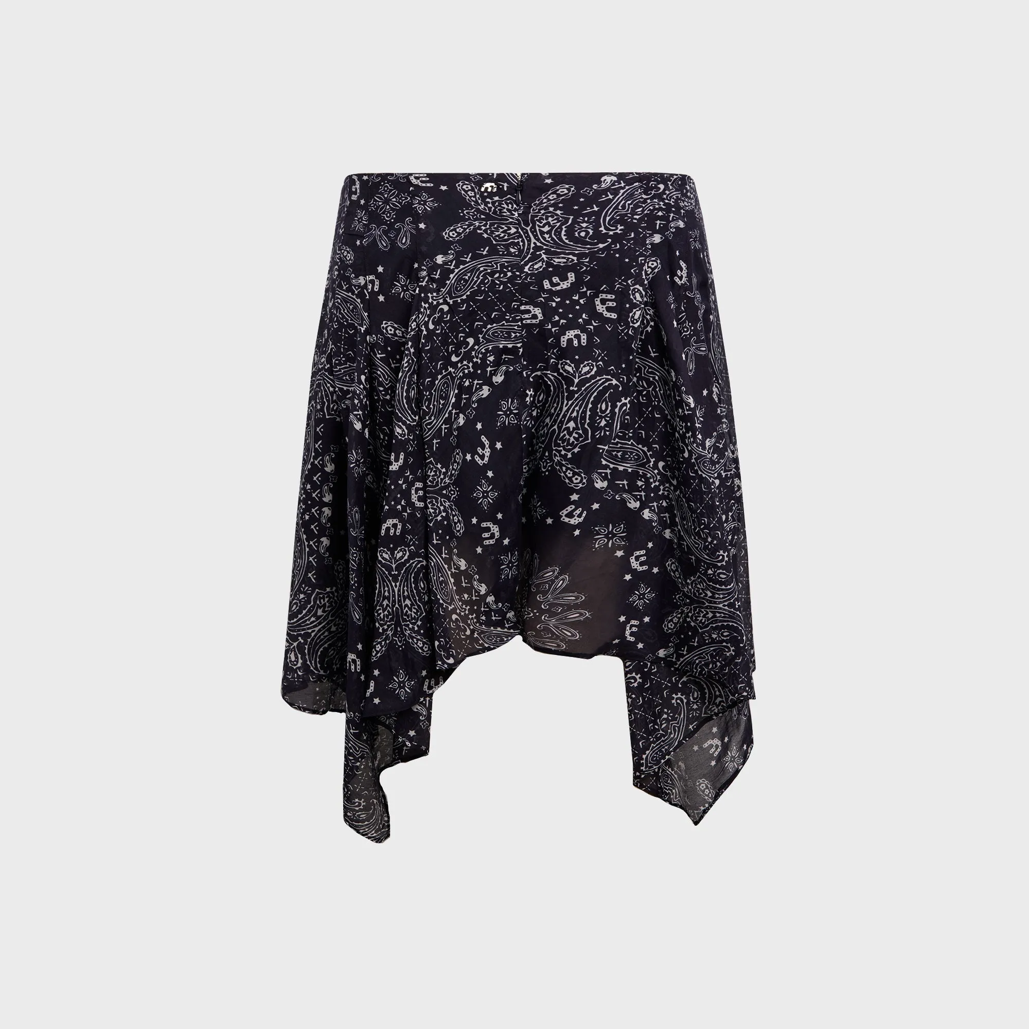 Low Rise Miaou TY Skirt - Bandana Navy