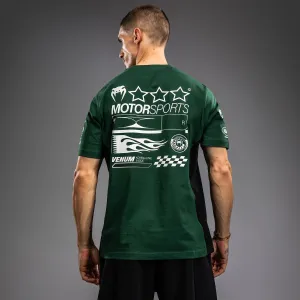 PreShrunkCotton Breathable Active Wear Venum Motorsport T-Shirt - Deep Forrest