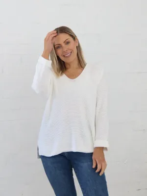 Sailah Knit - White Breathable Openwork Knit