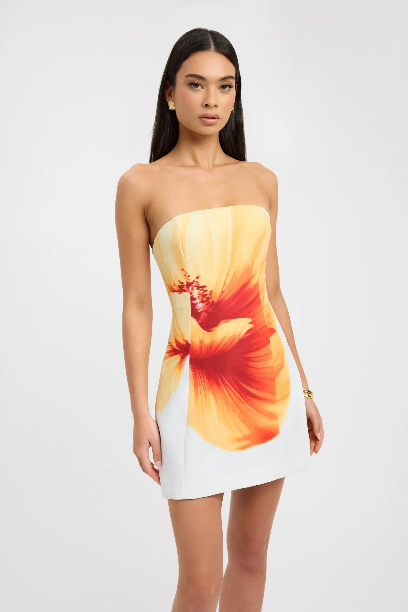 Chic Silhouette Mila Strapless Mini Dress