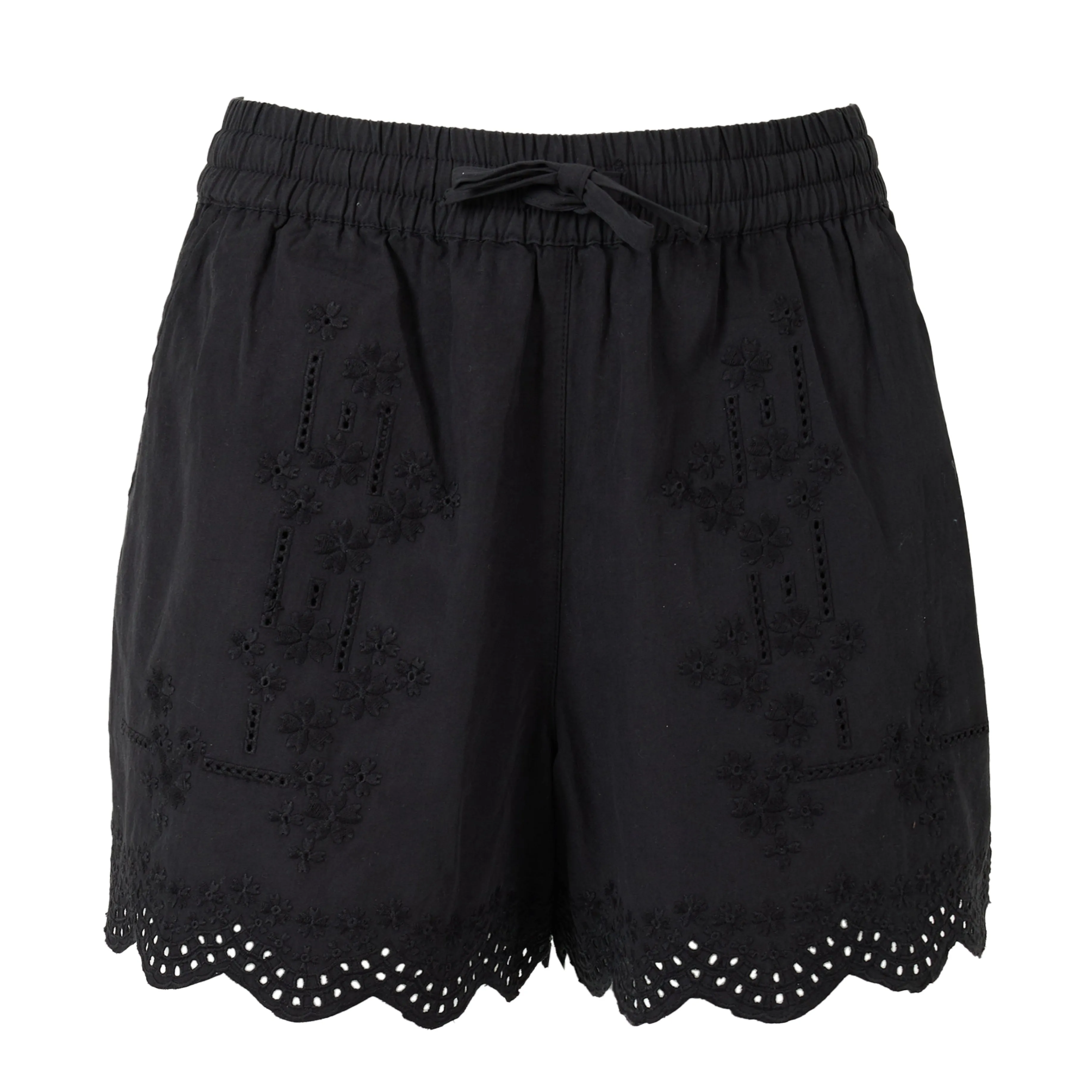 Damson Madder Blondey Shorts Black Embroidery Outdoor Essentials