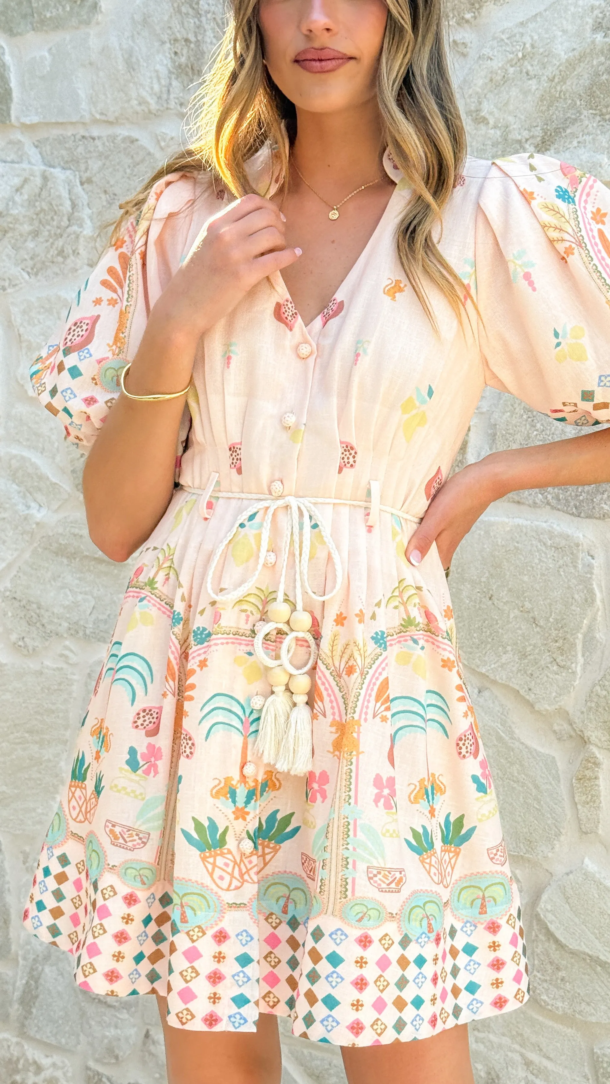 Smart and Sleek Tailored Fit Misty Mini Dress - Acacia Palm