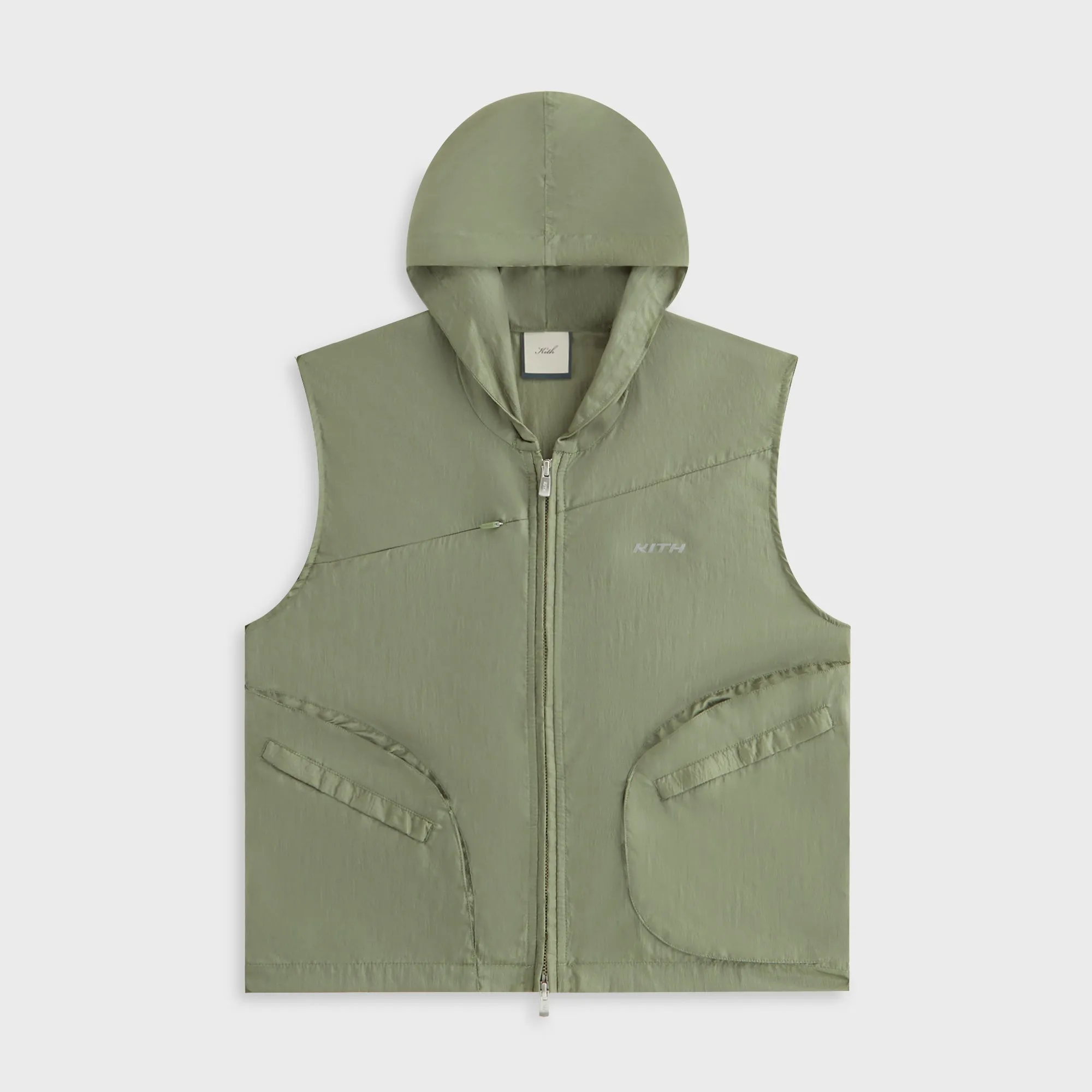 Kith Women Verena Sporty Hoodie Vest - Bay Breeze Compression Fit