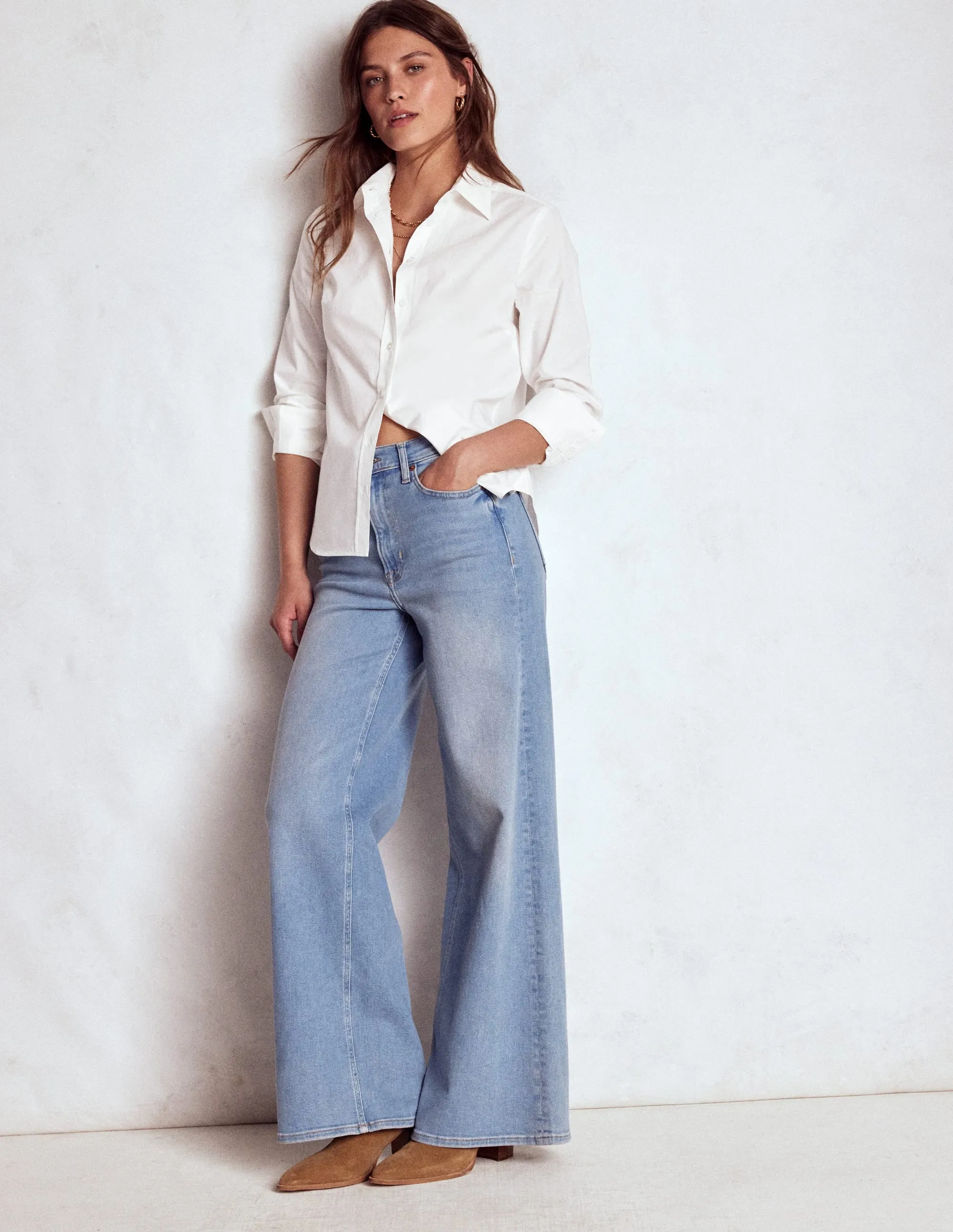 All-day Comfort Casual Touch Sienna Cotton Shirt-White