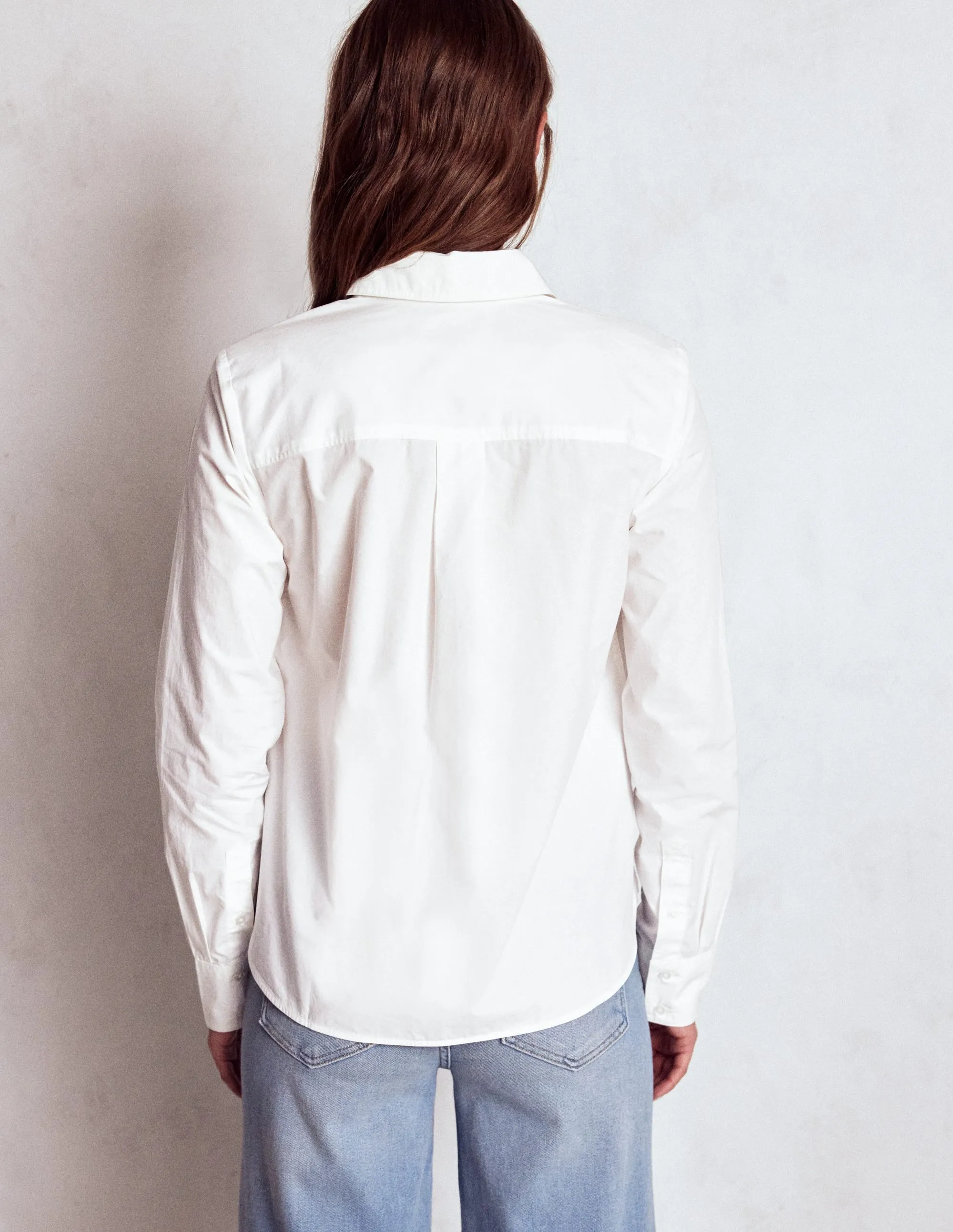 Cool and Relaxed Sienna Cotton Shirt-White