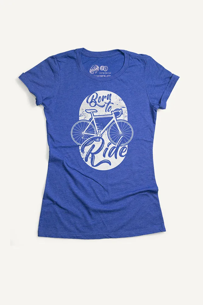 Relaxed Fit Design Born To Ride T-shirt (Womens)