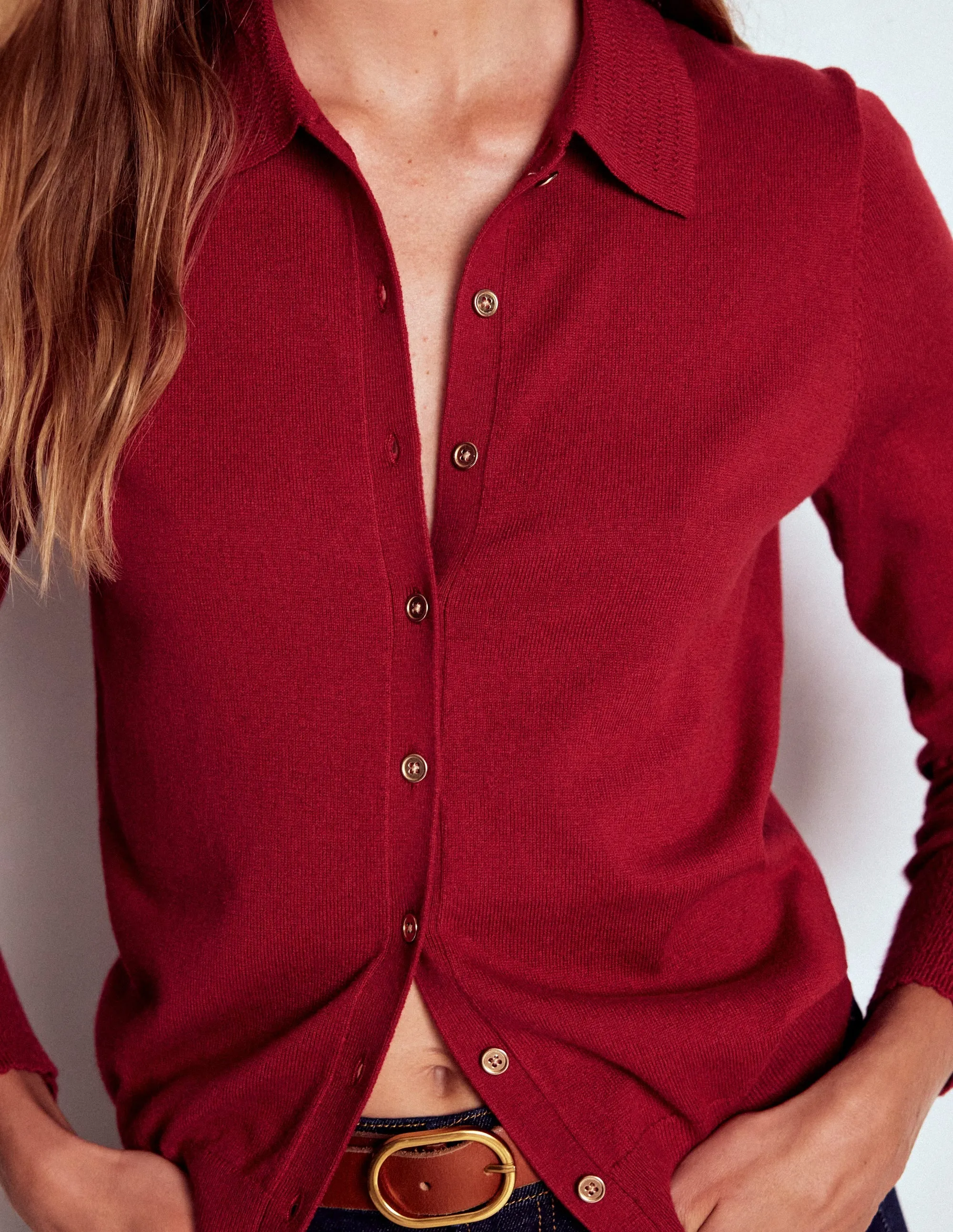 Briony Stitch Cardigan-Crimson Red StaticFree Material