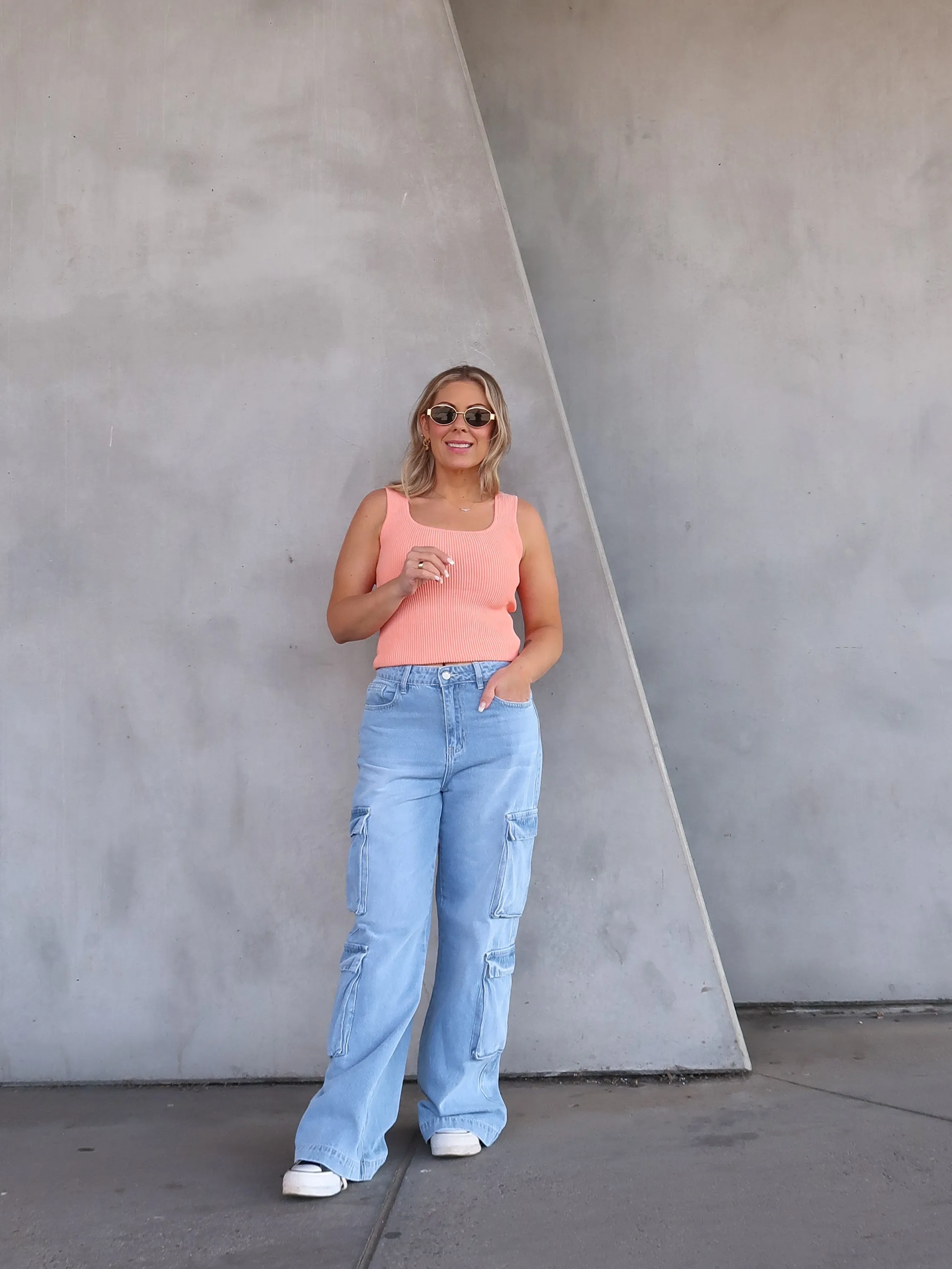 suitable for miners competitive price Mona Singlet - Peach