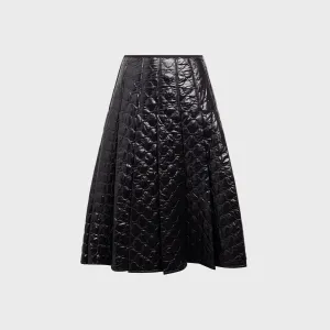 Moncler Skirt - Black Delicate Texture Clean Cut