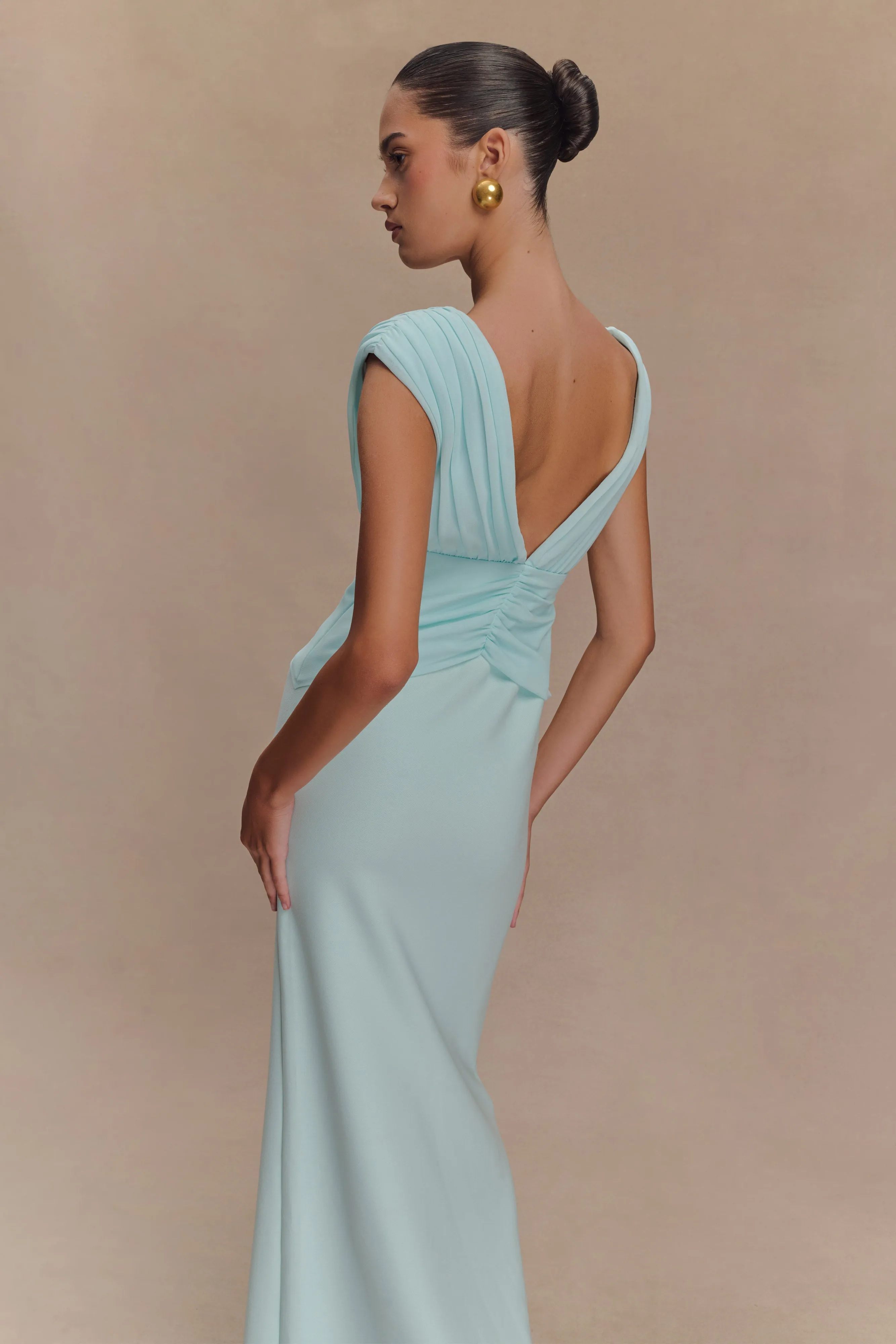 Fresh Tones Monique Maxi Dress - Ice Blue