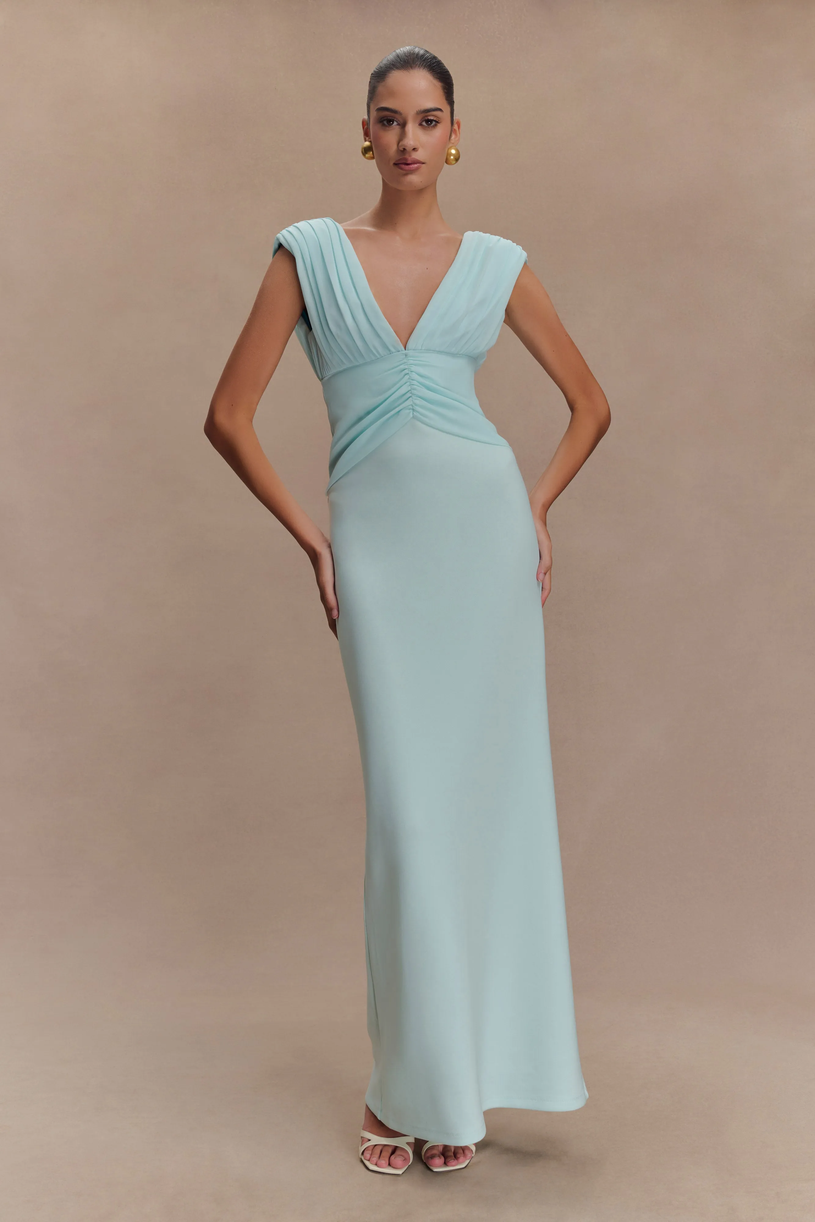 Monique Maxi Dress - Ice Blue Rooftop-Event