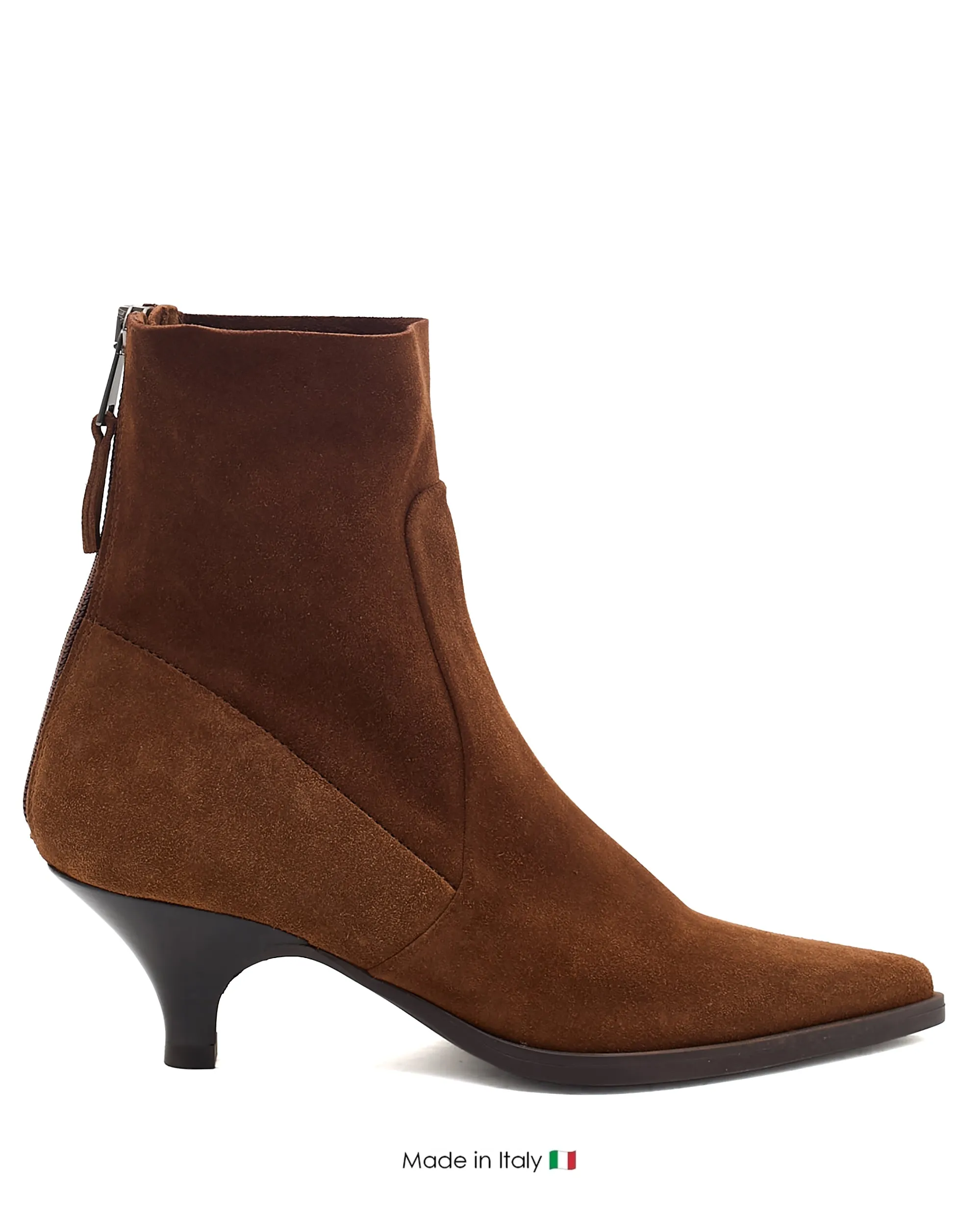 E4171 Brown Cigar Boot Suede Low Profile