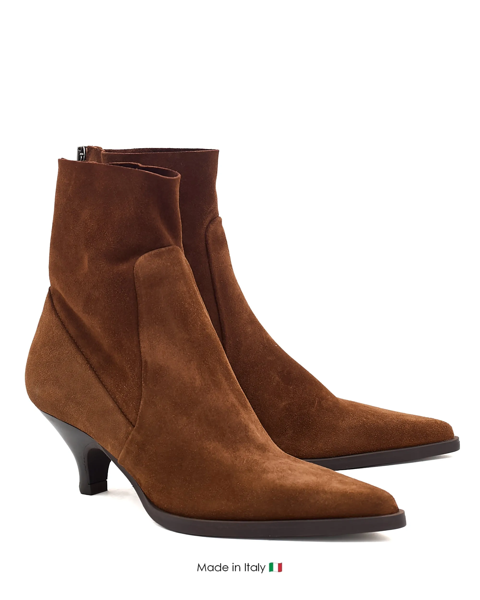 Shock Absorbing E4171 Brown Cigar Boot Suede