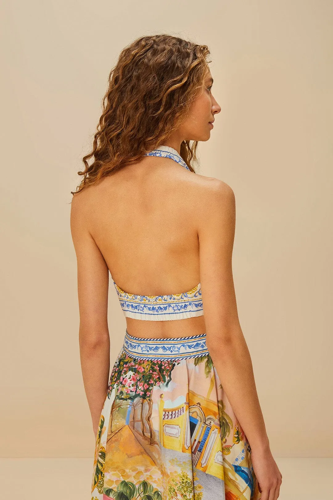 Multicolor Aracati Organic Cotton Top Happy Core Activewear Clothing