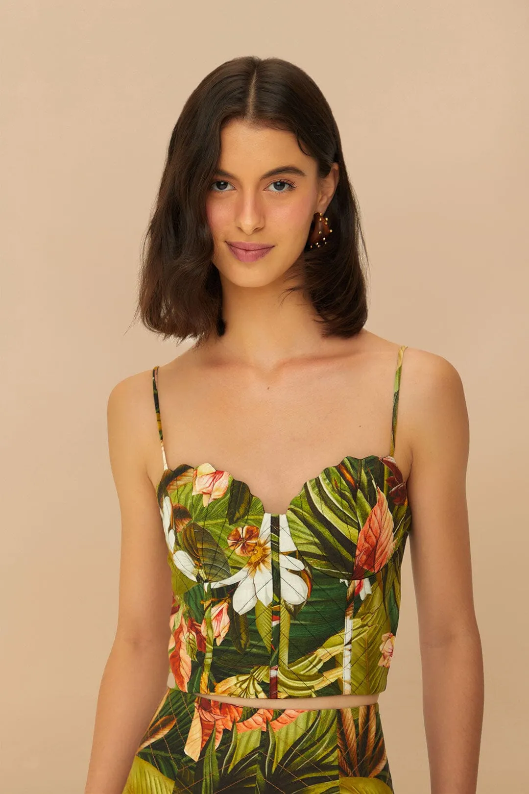 clean look Multicolor Botanical Forest LENZING? ECOVERO? Euroflax? CropTop