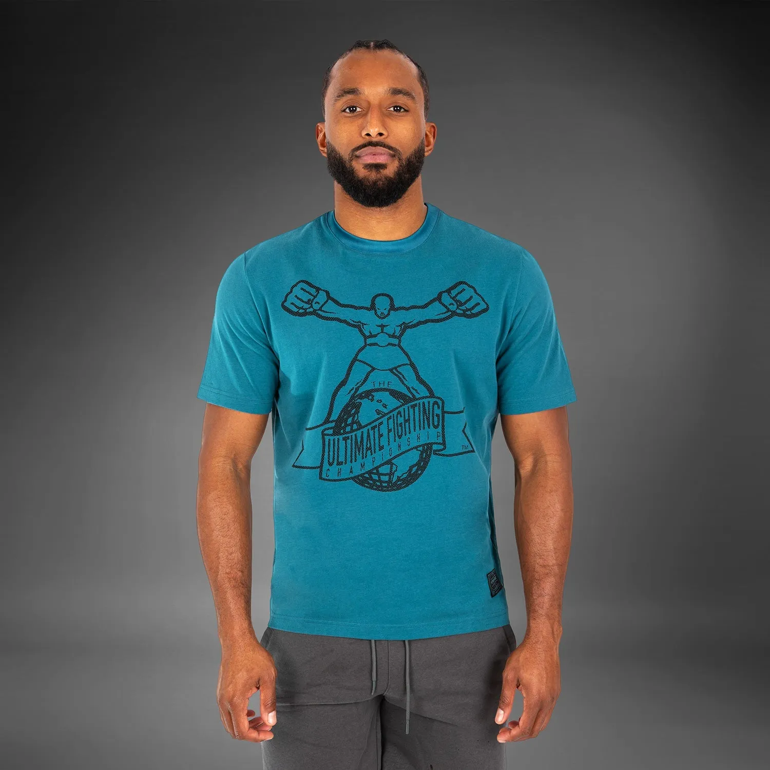 Minimal Comfort Wear Cozy Design Fit UFC by Venum Ulti-Man T-Shirt - Blue