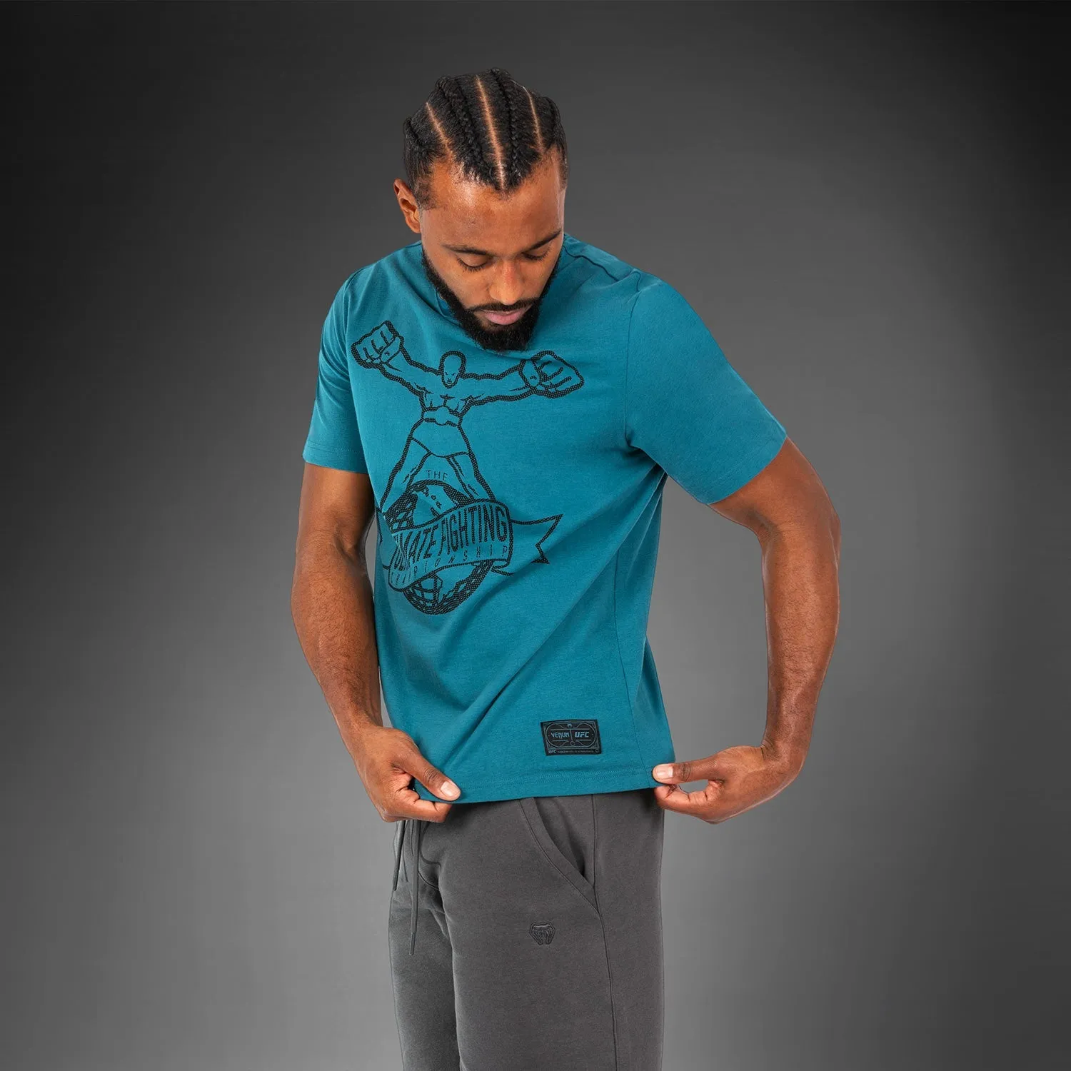 skinny but not tight Hypoallergenic fabric UFC by Venum Ulti-Man T-Shirt - Blue