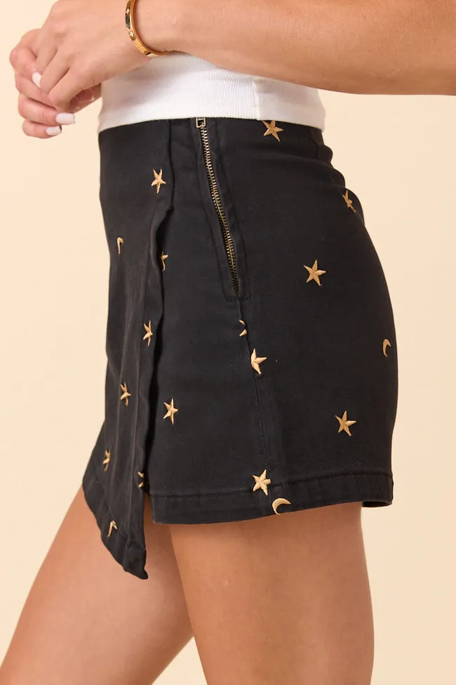Bold Finish My Favorite Celestial Embroidery Skort SALE