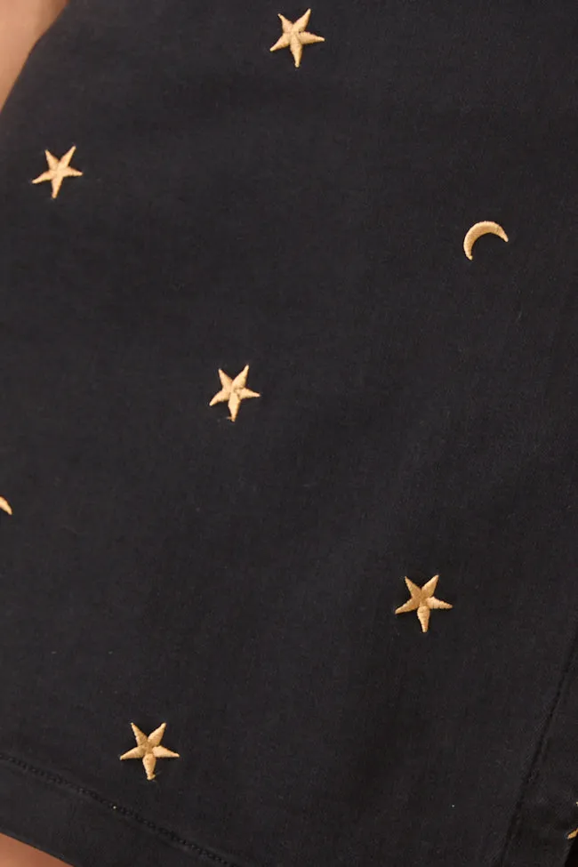 My Favorite Celestial Embroidery Skort SALE Roll Up Hem