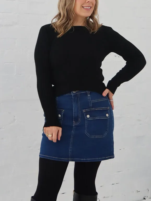 Iconic Style Myka Denim Skirt