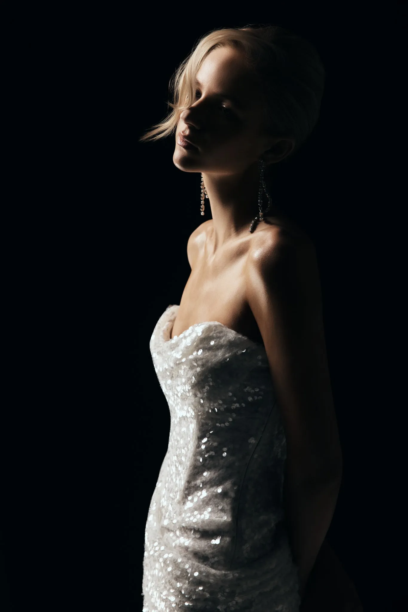 Trendy And Comfortable Nala Strapless Sequin Maxi Dress - Ivory