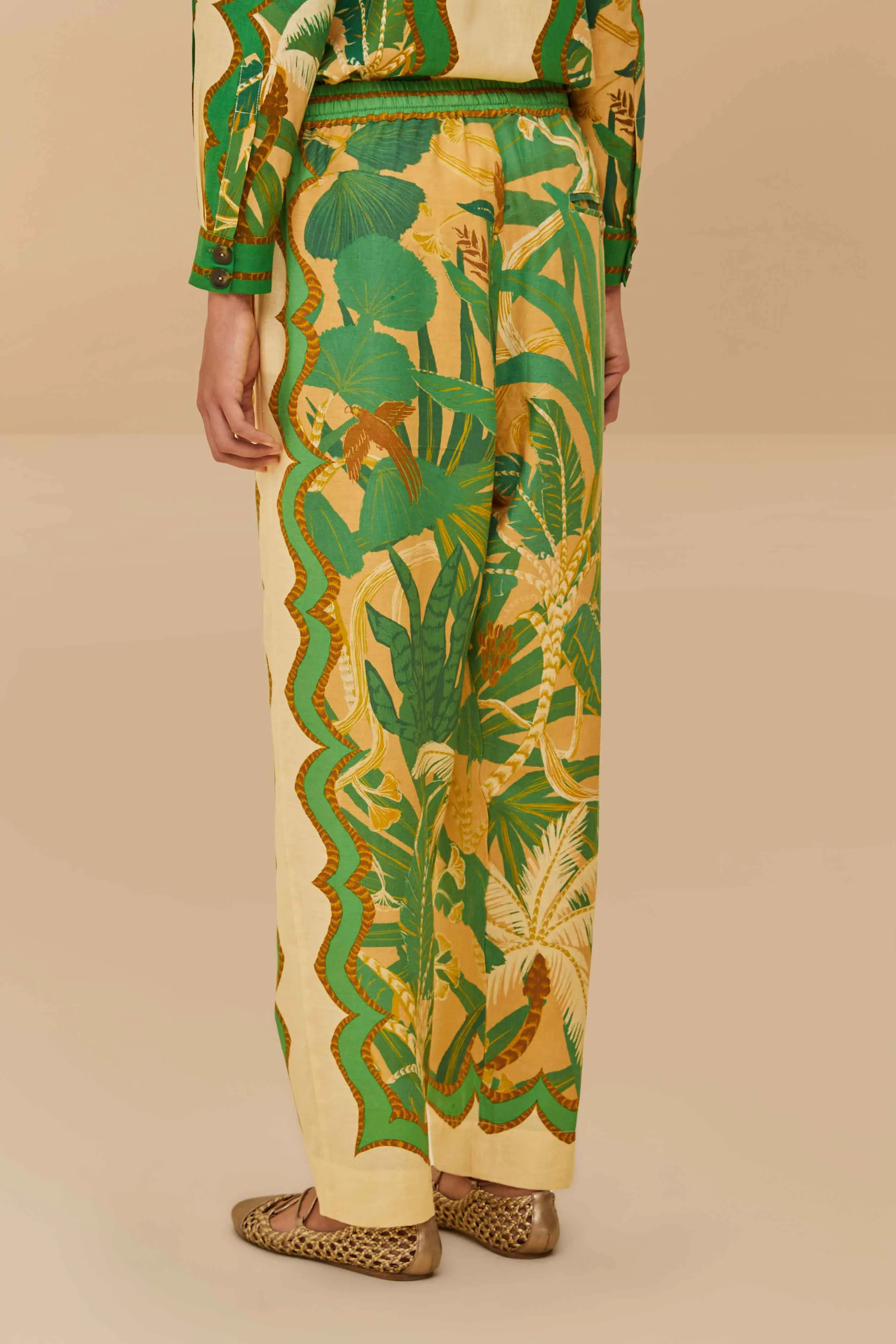 Light Wear Fit Utility Style Beige Tropical Isla LENZING? ECOVERO? Euroflax? Pants