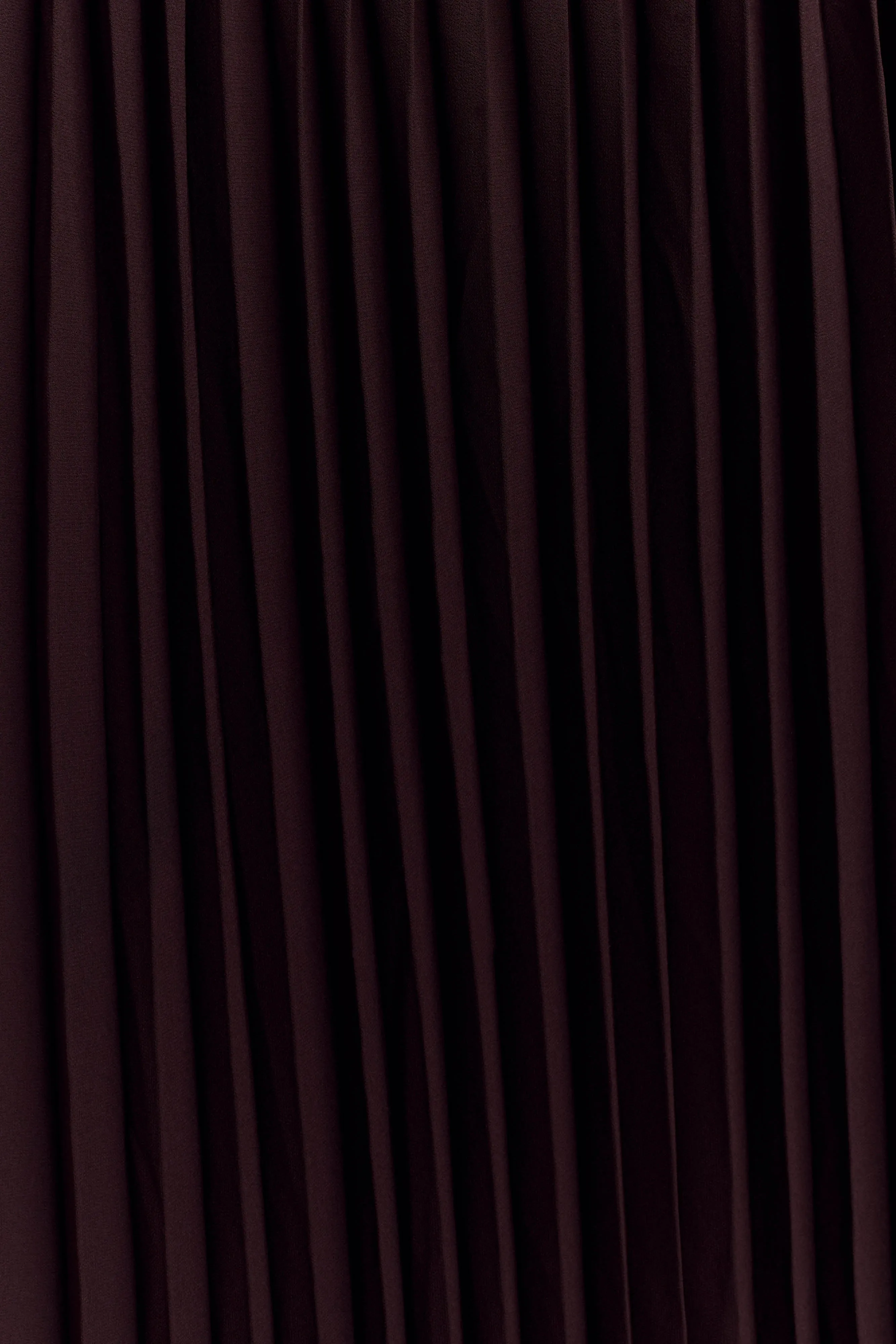 Stacie Pleated Halter Maxi Dress - Cacao Crisp Texture