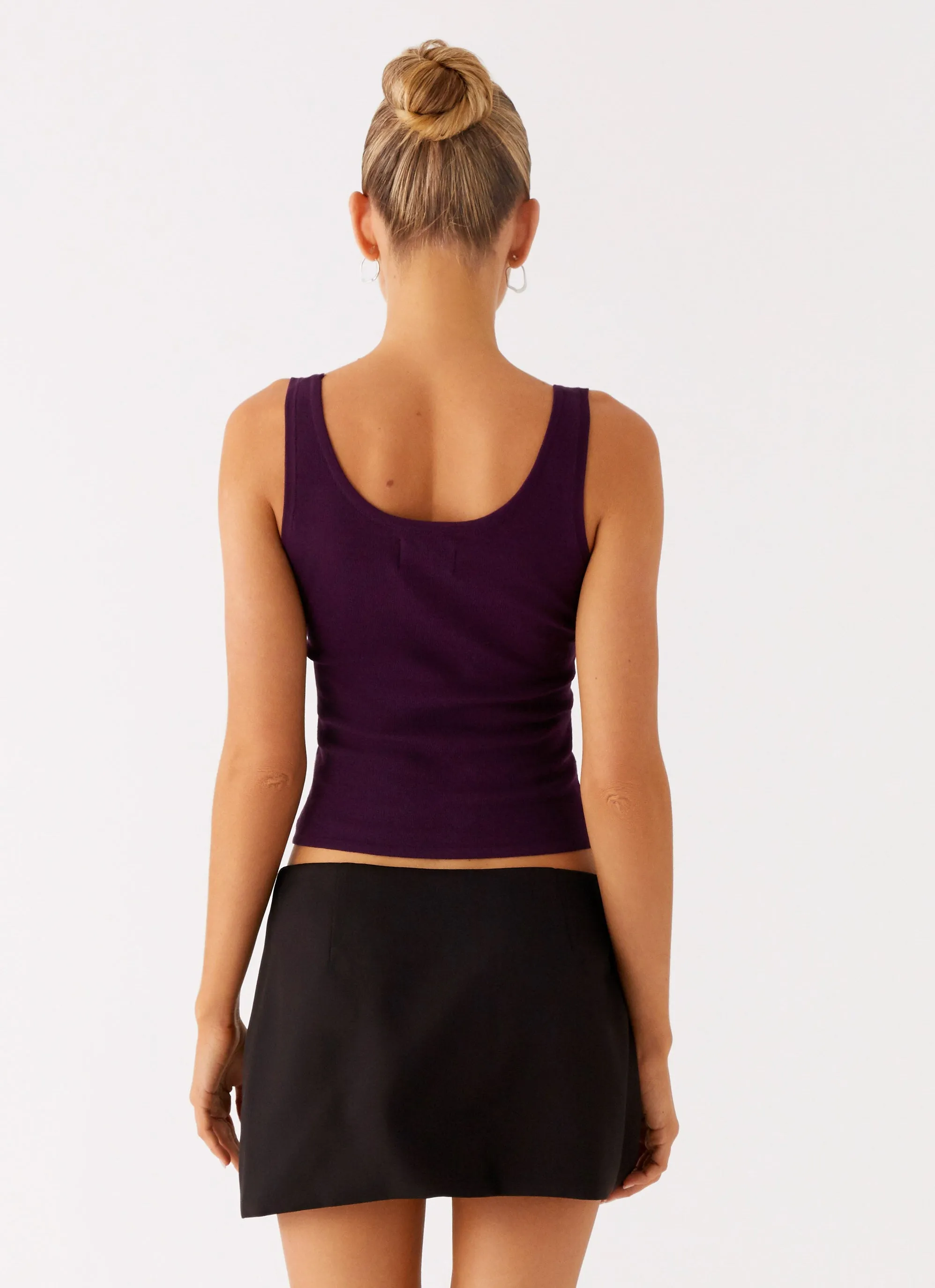 No Signal Knit Top - Plum Layer Comfort Relaxed Style