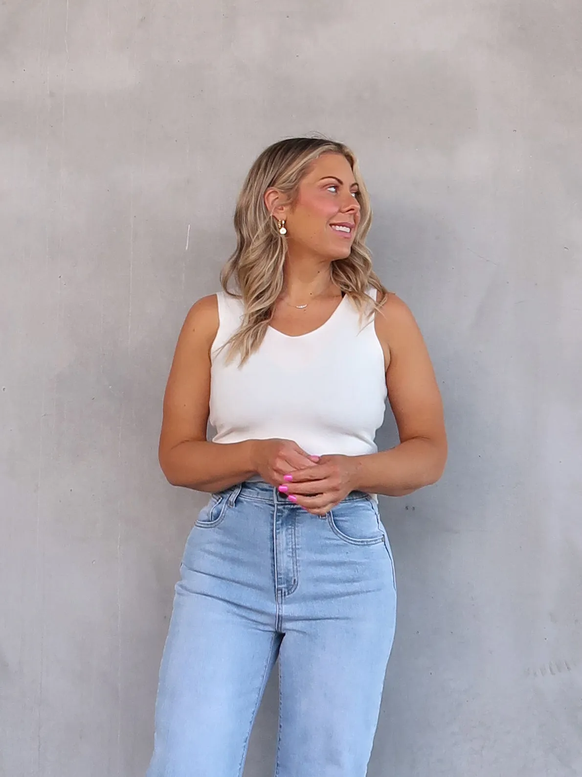 Camouflage Janice Knit Tank - Ivory