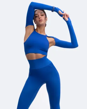 Crossback Shoulder Cut-Out Crop Top